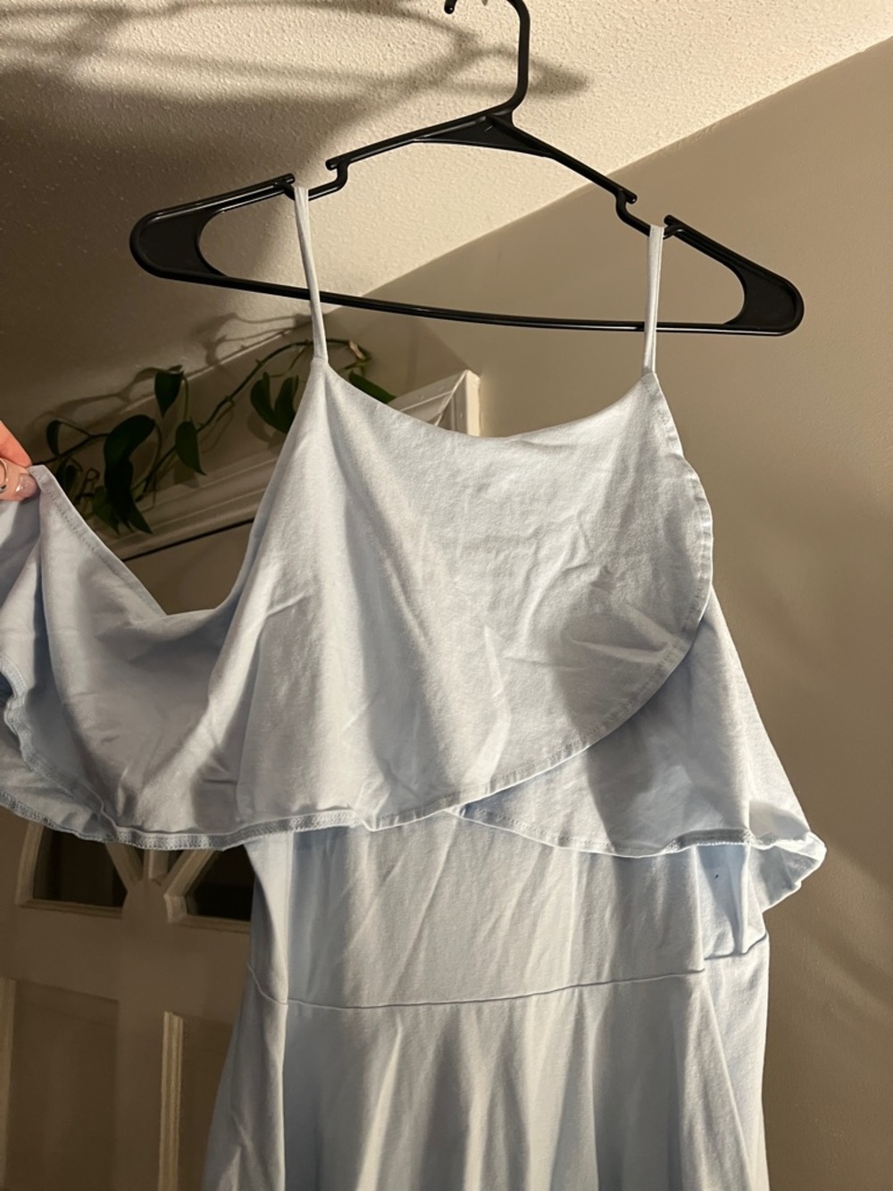 ASOS Pale Blue Ruffle Cami Mini Dress - Picture 3 of 7